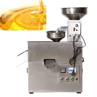 Presse à huile automatique en acier inoxydable, machine à huile froide pour l'extraction d'huile de ricin, de noix de coco, de lin, d'arachide, de tournesol, d'olive
