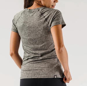 T-Shirt manches courtes pour femmes, Logo personnalisé, Slim Yoga, respirant, entraînement, course à pied, col rond, Gym, sport à séchage rapide - Product Image 4