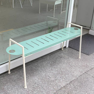 Stile coreano in panche Patio commerciale sgabelli in ferro per caffè e latte negozi di fiori lunghi cortili - Product Image 2