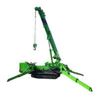 Mini-grue araignée chinoise à flèche télescopique 3/5/8/10/12 tonnes tout-terrain, portative, diesel/électrique, télécommandée pour la construction