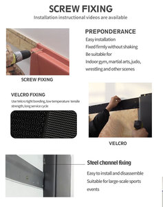 Panneaux muraux anti-collision en <span class=keywords><strong>OSB</strong></span> résistant aux impacts pour salle de sport et salle d'entraînement de boxe - Product Image 6
