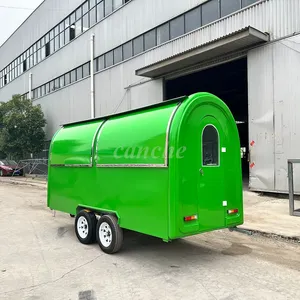 Camión de Comida Móvil Redondo Personalizado Canche, Remolque Tipo Camper para Venta de Hamburguesas, Pizza y Otros Alimentos - Product Image 1
