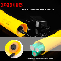 Lampe de plongée industrielle rechargeable P100 IP68 étanche 200-300M 1800 Lumens 5500K LED à faisceau spot pour la plongée sous-marine