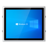 PC industriel à écran tactile résistif sans ventilateur de 17,0 pouces, verre trempé, double LAN, port HD, pour transport intelligent