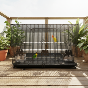 Jaula Colgante Plegable Pequeña de Malla de Alambre de Hierro para Pájaros y Loros, Apilable, Envío Gratis - Product Image 1