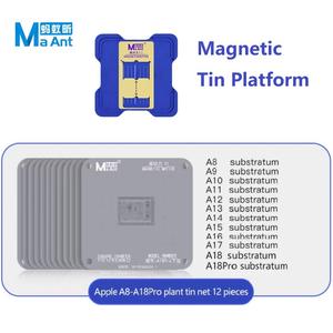 MaAnt C1 BGA Reballing منصة مغناطيسية لهاتف <span class=keywords><strong>IPhone</strong></span> Pro MTK EMMC Qualcomm CPU HUWEI أدوات إصلاح مجموعة استنسل للزراعة - Product Image 5