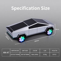 Altavoz con Forma de Camioneta Tesla Cybertruck, Reproductor de Música Inalámbrico BT con Radio FM