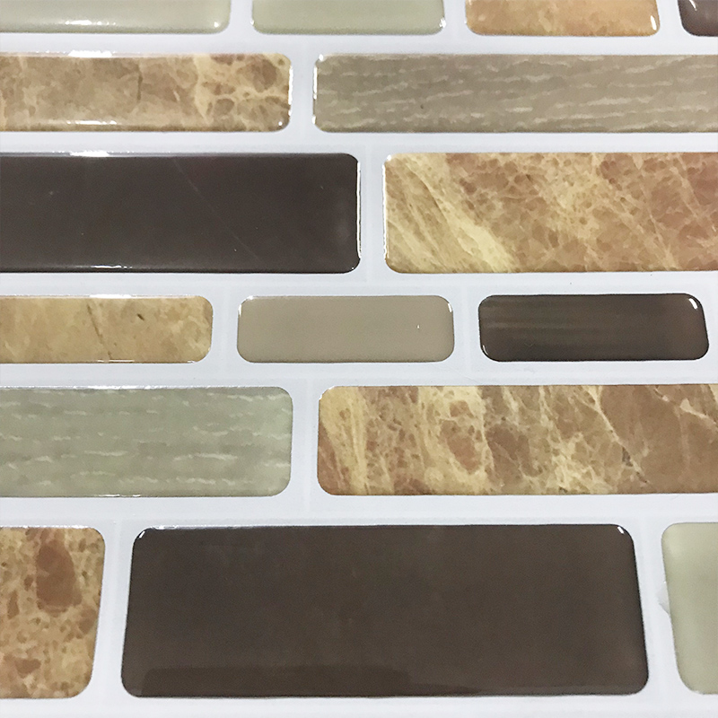 Белая, серая, мраморная мозаика, наклейка на стену, самоклеящаяся плитка, наклейка на стену «сделай сам» для кухни, ванной, дома, Виниловая наклейка