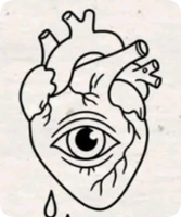 Großhandel Edelstahl Gruselige Surrealistische Herz- und Augen-Anhänger Halskette im Alternativen Punk-Stil