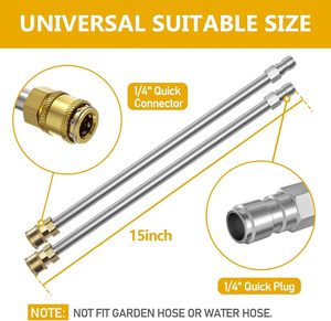 Nettoyeur de surface à pression en acier inoxydable de 15,5 pouces avec 4 roues pour béton, patio, trottoir, terrasse et allées - Product Image 6