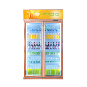 Réfrigérateur commercial de <span class=keywords><strong>congélateur</strong></span> d'affichage de réfrigération de boissons et de boissons d'unité aérienne de double porte - Product Image 5