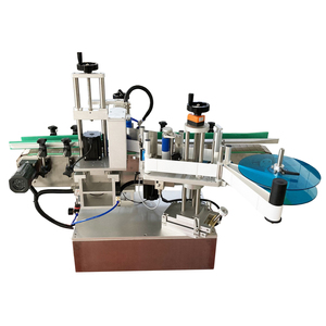 Desktop Auto Round Bottle Double-sided Labeling <b>Machine</b> for Glass <b>Plastic</b> Craft Beer Jar Barrel with Date TTO Printer - Product Image 3