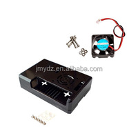 Adecuado para Raspberry Pi 3B + carcasa ABS carcasa GPIO diseño de apertura reservada puede usar carcasa de ventilador de refrigeración
