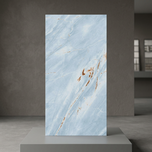Borial Aqua Glossy Marble Porcelain Tiles 600x1200mm Premium Floor Wall Tiles For Villa Hotel Bathroom - Product Image 2