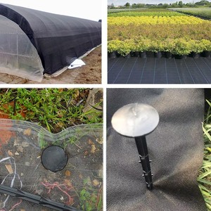 Ground Nail Film Fixed Garden Pegs Greenhouse Film <b>Weed</b> Prevention Ground Cloth Sunshade Fly Net Plastic Fixed Pegs - Product Image 2
