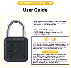 Ip65 Không Thấm Nước Kẽm Hợp Kim Thông Minh Tuya Vân Tay Ổ Khóa Với An <span class=keywords><strong>To</strong></span>àn Thông Minh Điện Tử Keyed Khóa Thông Minh Pad Khóa - Product Image 5