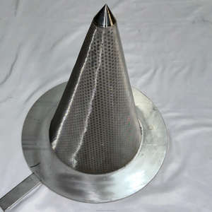 Kegelform Edelstahl Perforierter Filter Kegel filter elemente Konische temporäre Siebe Edelstahl draht filter - Product Image 1