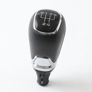 Pommeau de levier de vitesse en cuir ergonomique pour Skoda Octavia II Superb 5 6 vitesses - Product Image 2