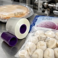 Ruban d'impression TTO à cire 30 mm x 600 m à couverture d'encre uniforme pour emballages alimentaires surgelés et chaîne du froid, compatible Markem SmartDate