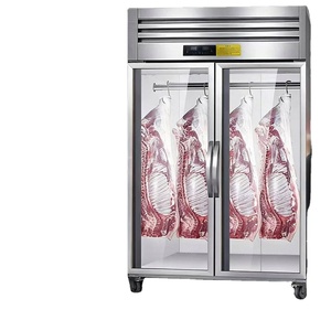 Rebirth Support à viande suspendu <span class=keywords><strong>en</strong></span> acier inoxydable et verre pour réfrigérateur, solution de stockage de viande à refroidissement direct - Product Image 1