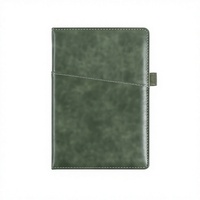 Carnet en cuir professionnel, bloc-notes de réunion de bureau personnalisable avec logo imprimé, agenda simple épaissi, carnet A5 à couverture rigide