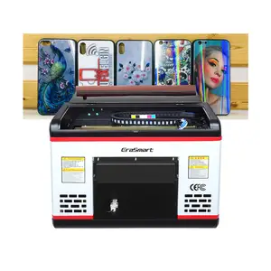 Erasmart Desktop 1390printhead Cup Cylinder Flat Bed Card Phone Case A3 Uv Flatbed Printer Printing Machine