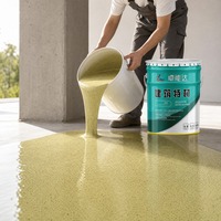 Revêtement liquide époxy haute résistance, peinture couleur sable, anti-abrasion, résistant aux produits chimiques, revêtement de sol industriel, scellant pour béton