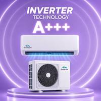 Climatiseur mural sans conduit GrandCool 9k 12k 18k 24k 36k BTU Inverter A/C Unit A+++ Écologique CE