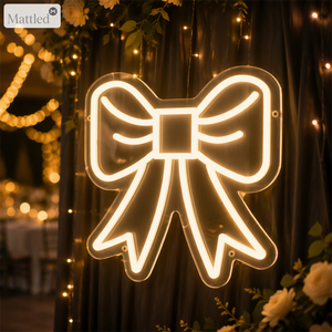 ป้ายไฟนีออนรูปโบว์สีขาว ไฟ LED ริบบิ้นโบว์อะคริลิค ตกแต่งผนัง ใช้พลังงาน USB 5V พร้อมกล่องแบตเตอรี่ จัดส่งได้ทันที ไม่มีขั้นต่ำในการสั่งซื้อ สำหรับบาร์และบ้าน - Product Image 1