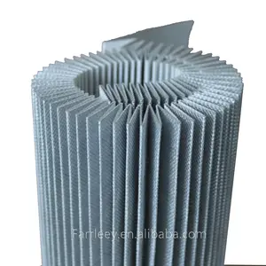 Materiale filtrante per cartucce di polvere per impianto di fornitura di calcestruzzo