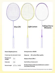Raqueta de Bádminton Profesional con Marco de Fibra de Carbono <span class=keywords><strong>Tensio</strong></span> para un Control de Tiro Preciso - Product Image 3