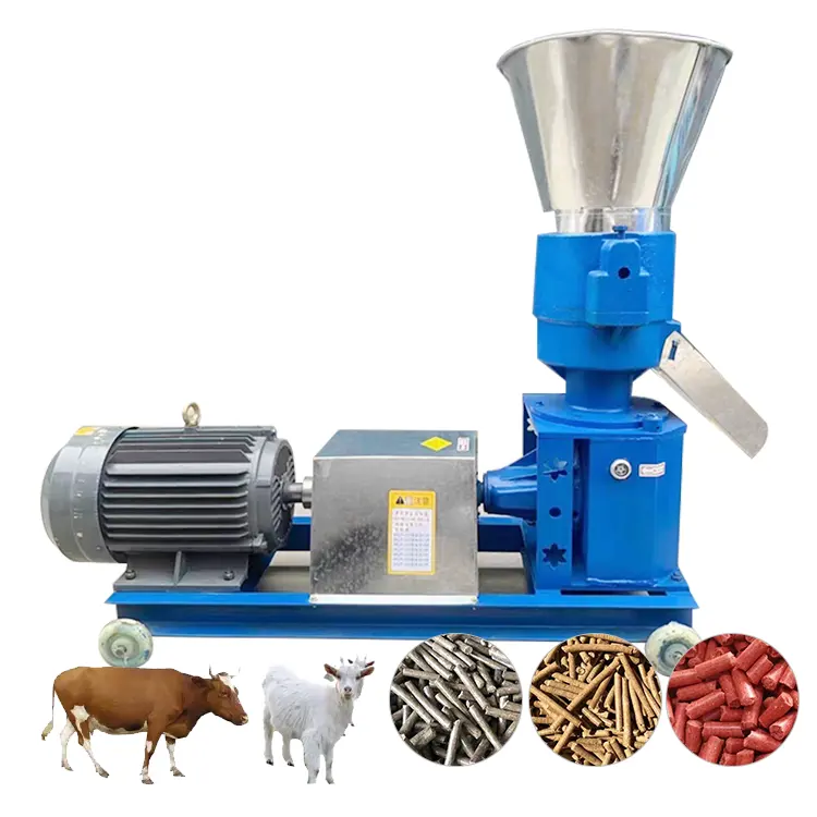 Small automatic chicken feed making machine animal feed pellet machine/feed pellet mill for sale