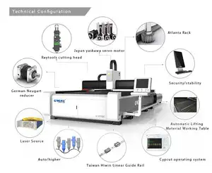 2017 Nova marca de aço inoxidável máquina de corte a laser com sistema Alemanha
