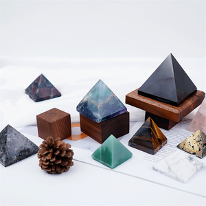 All'ingrosso all'ingrosso di cristallo naturale piramide oceano diaspro ornamento chiaro piramide di quarzo per la guarigione decorare - Product Image 5
