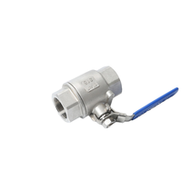 WASON Vanne à boisseau sphérique manuelle en acier inoxydable ODM-16P 2PC haute pression à filetage interne DN15-DN100 avec joint EPDM, vente en gros OEM