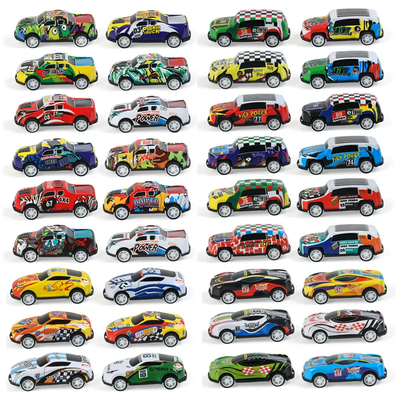 Alloy Customized Promotional Simulation Miniature 1/64 Diecast Toy Vehicles Back Model Car Pull Back Toy Car In Bulk