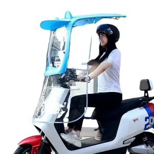 Motorcycle and Electric Vehicle Sun Shade Umbrella Dust-Proof Rain Cover for Scooters for Rain Protection