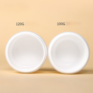 Nhựa PP mỹ phẩm lọ kem trắng <span class=keywords><strong>Jar</strong></span> với lật Top cap Facial body chà mực miếng bông container với Tweezer muỗng - Product Image 3