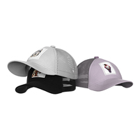 Casquettes de camionneur pays brodé personnalisé 5 panneaux maille respirant chapeaux de sport