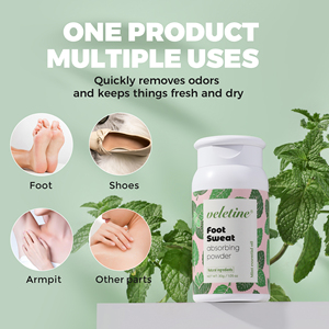 Polvo de menta de marca privada para pies sudorosos, neutralizador de olores, polvo <span class=keywords><strong>antitranspirante</strong></span> al por mayor para atletas, 30g - Product Image 4
