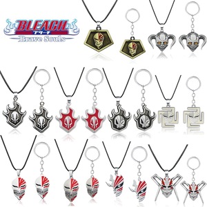 26 styles de colliers de mode anime en gros, bijoux en alliage de dessin animé, collier pendentif <span class=keywords><strong>masque</strong></span> Kurosaki <span class=keywords><strong>Ichigo</strong></span> pour hommes, collier de voiture Kering - Product Image 1