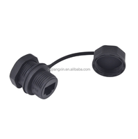 2024 GIET RJ45 connecteur étanche IP68 prise de transfert femelle M21 connecteur réseau avec couvercle en caoutchouc 8p8c prise de montage sur panneau