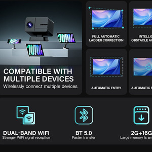 P50 Máy Chiếu Thông Minh Ngoài Trời Android 11 2GB Allwinner H713 WiFi Hai Băng Tần BT50 Mini Beamer Di Động Cho Rạp Phim và Du - Product Image 6