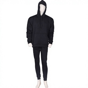 Carewear Sports - Chándal de invierno 2 en 1 para hombre, 100% algodón, con capucha, estilo vintage, grueso, liso, personalizado, transpirable y duradero - Product Image 1