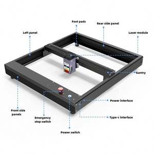 पोर्टेबल 3 डी लेजर उत्कीर्णन मशीन 40w शक्तिशाली उत्कीर्णन स्वचालित वायु सहायता धातु लकड़ी लेजर उत्कीर्णन काटने - Product Image 4