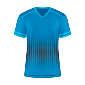 Tùy Chỉnh V-Cổ Ngắn Tay Áo Thể Thao Jersey Đội Đồng Phục Thể Thao Trang Phục Thoáng Khí Nhanh Chóng Khô 100% Polyester Chất Lượng Cao Thiết Kế - Product Image 3