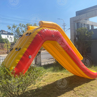 Ponton flottant gonflable en PVC étanche pour yacht, lac, mer, mini piscine aquatique avec toboggan