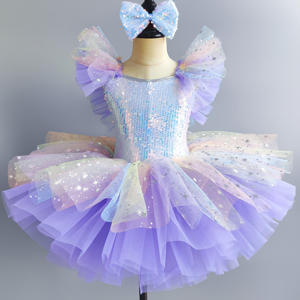 Vestido <span class=keywords><strong>de</strong></span> Princesa para Niñas, Falda <span class=keywords><strong>de</strong></span> Tul con Lentejuelas para <span class=keywords><strong>el</strong></span> Día <span class=keywords><strong>de</strong></span> Año Nuevo, Actuación del 1 <span class=keywords><strong>de</strong></span> Junio, <span class=keywords><strong>Baile</strong></span> <span class=keywords><strong>de</strong></span> Ballet, 100% Poliéster - Product Image 4