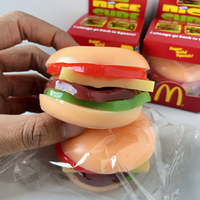 Jouet Squishy Hamburger en Maltose, Doux, Rebondissant, à Remontée Lente, Anti-Stress, pour Enfants et Adultes, Décompression Transfrontalière