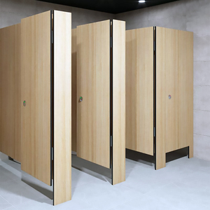 Bảng gỗ nhà vệ sinh tủ nhà vệ sinh phân vùng cho phòng tắm nhà máy chất lượng cao 304 không gỉ HPL không thấm nước tùy chỉnh 1 Bộ - Product Image 5